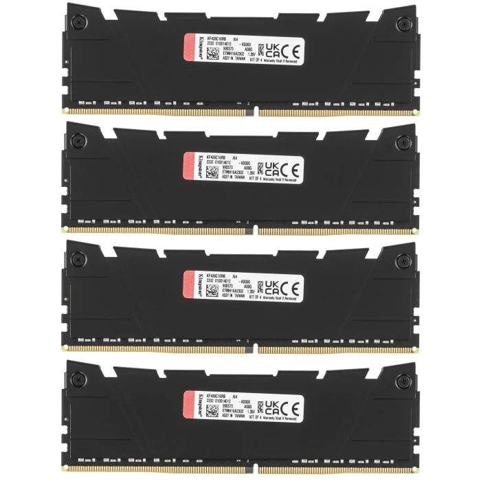 Оперативная память Kingston FURY Renegade 64Gb 3600Mhz, KIT 4*16Gb, KF436C16RB12K4/64