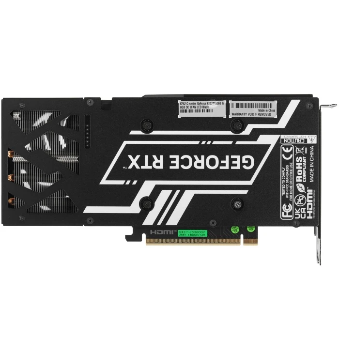 Видеокарта KFA2 GeForce RTX 5060 Ti C-series  OC 2FAN LED Black 8Gb