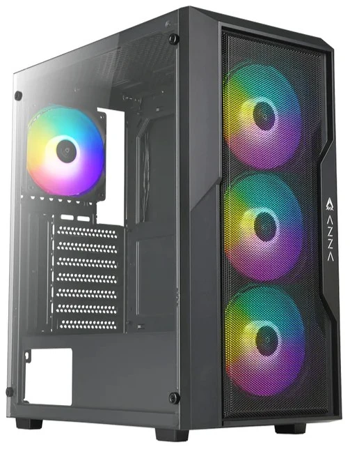 Корпус AZZA FIGHTER черный, Mid-Tower