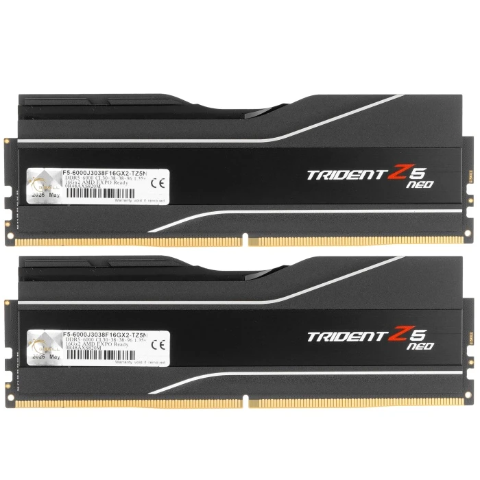 Оперативная память G.Skill Trident Z5 Neo 32Gb 6000Mhz, KIT 2*16Gb, F5-6000J3038F16GX2-TZ5N