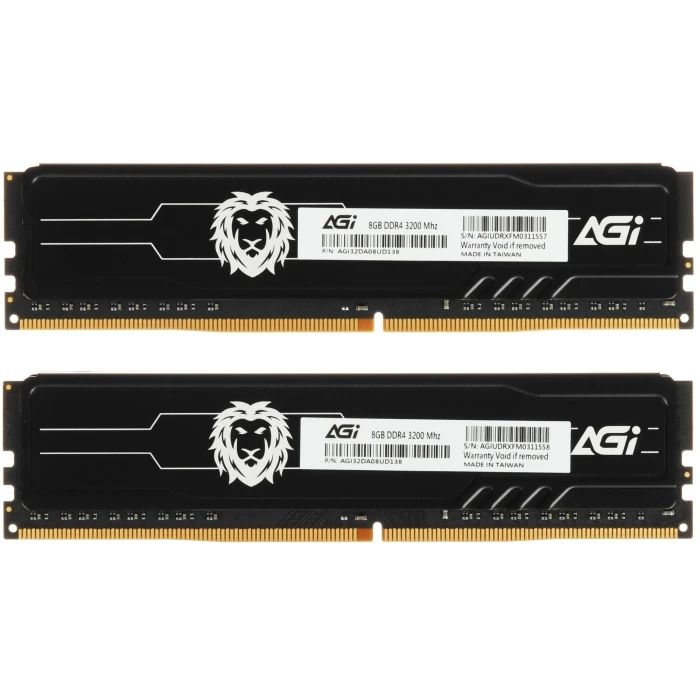 Оперативная память AGI UD138 16Gb 3200Mhz, KIT 2*8Gb, AGI32DA08UD138