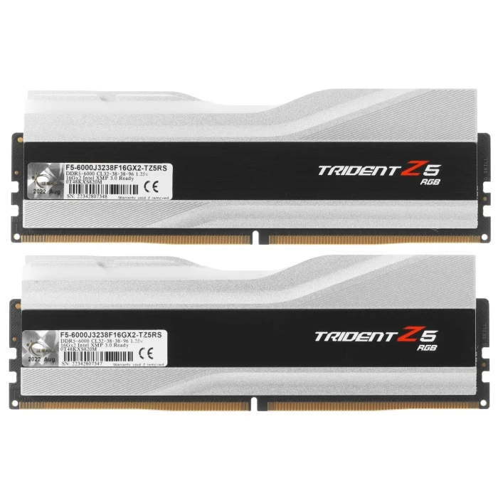 Оперативная память G.Skill Trident Z5 RGB 32Gb 6000Mhz, KIT 2*16Gb, F5-6000J3238F16GX2-TZ5RS