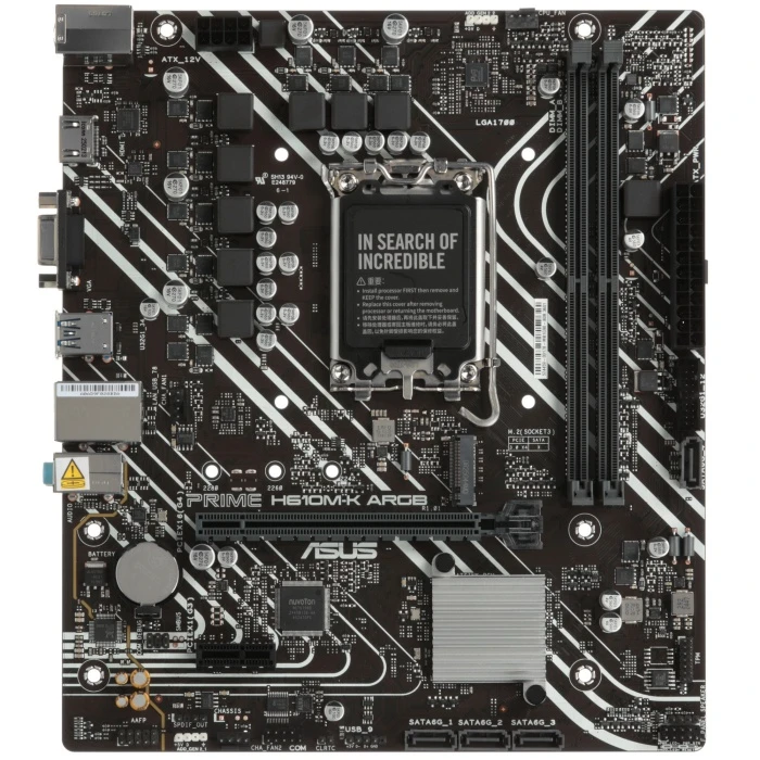 Мат. плата ASUS PRIME H610M-K ARGB, LGA 1700