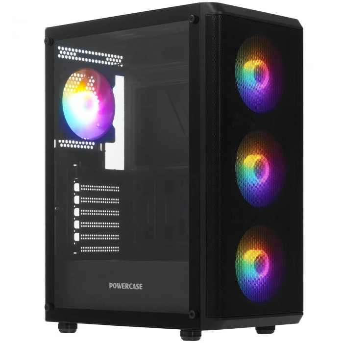 Корпус PowerCase Mistral EA22 черный, Mid-Tower