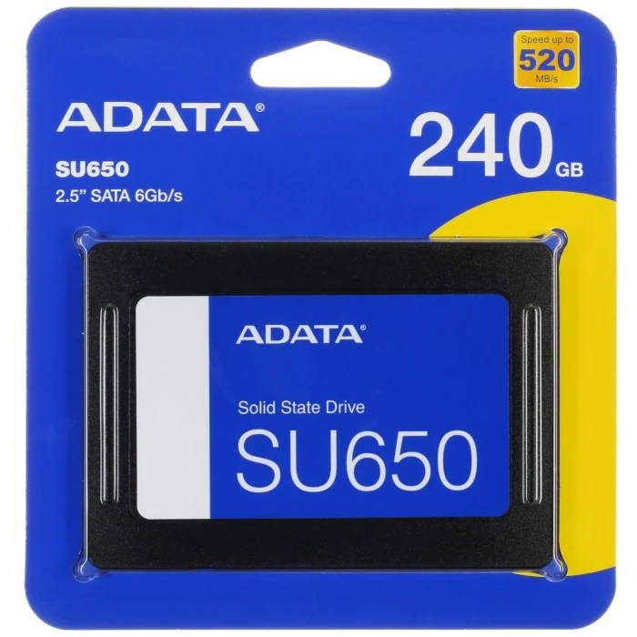 SSD накопитель ADATA SU650 240Gb 2.5" SATA, ASU650SS-240GT-R
