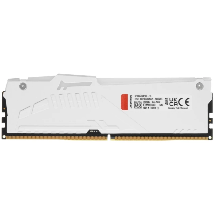 Оперативная память Kingston FURY Beast White RGB 16Gb 5200Mhz, KF552C40BWA-16