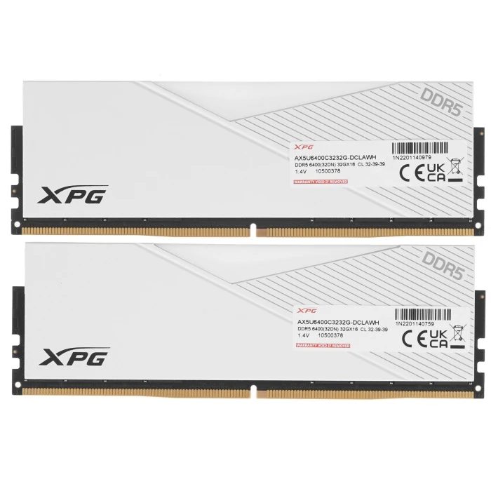 Оперативная память ADATA XPG Lancer 64Gb 6400Mhz, KIT 2*32Gb, AX5U6400C3232G-DCLAWH