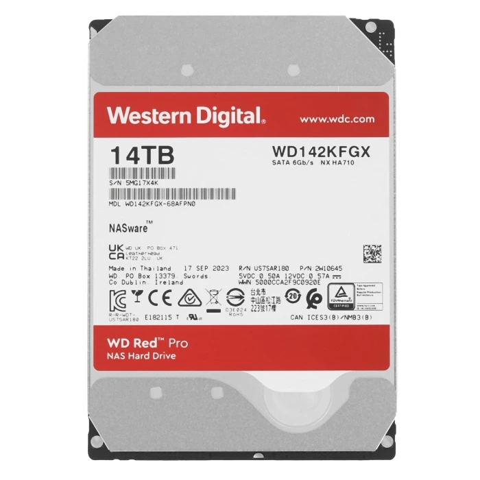 HDD диск WD Red Pro 14Tb 3.5", WD142KFGX