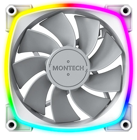 Реверсный вентилятор Montech RX 120 PWM белый