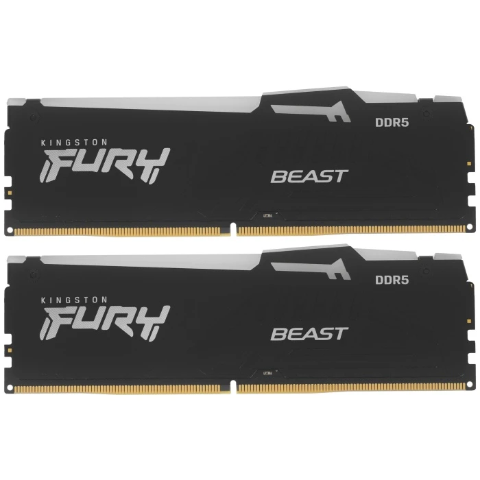 Оперативная память Kingston FURY Beast Black RGB 32Gb 6000Mhz, KIT 2*16Gb, KF560C36BBE2AK2-32