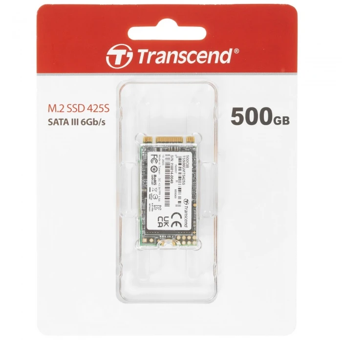 SSD накопитель Transcend MTS425 500Gb 2.5" SATA, TS500GMTS425S