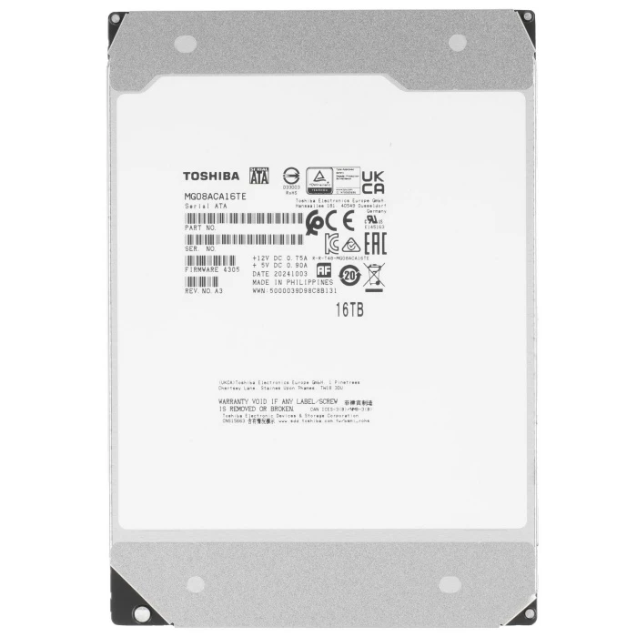 HDD диск Toshiba MG08 16Tb 3.5", MG08ACA16TE