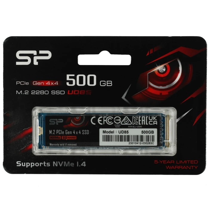 SSD накопитель Silicon Power UD85 500Gb M.2 NVMe, SP500GBP44UD8505