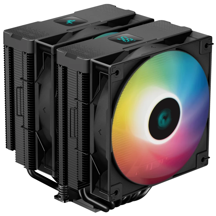 Кулер DEEPCOOL AG620 DIGITAL BK ARGB черный, R-AG620-BKADMN-G-2
