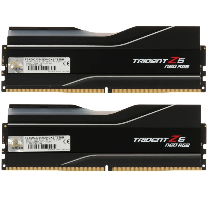Оперативная память G.Skill Trident Z5 Neo RGB 128Gb 6000Mhz, KIT 2*64Gb, F5-6000J3644D64GX2-TZ5NR