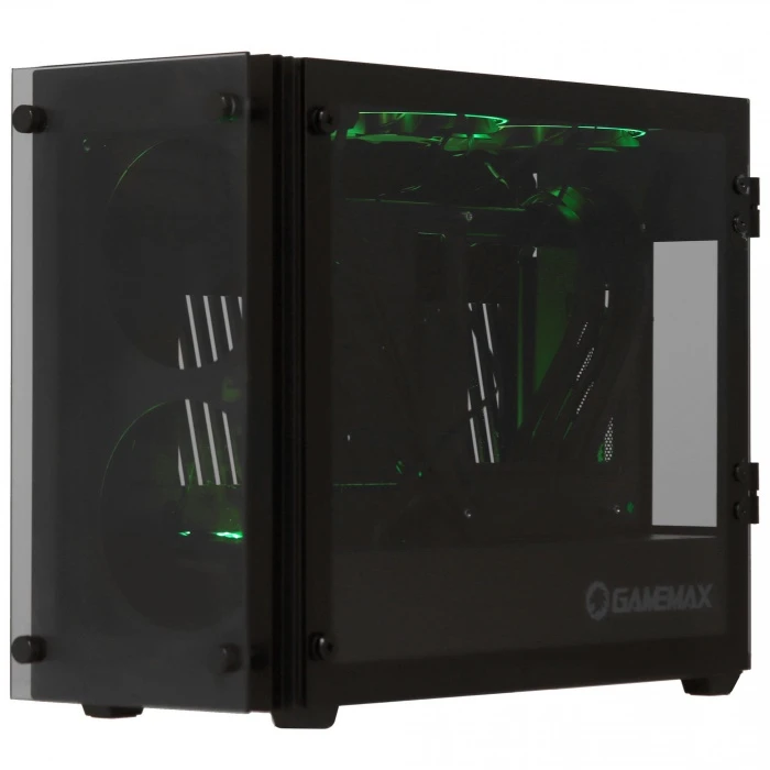 Корпус GameMax Stratos ITX черный, Mini-Tower