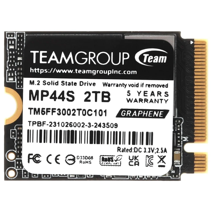 SSD накопитель TEAMGROUP MP44S 2Tb M.2 NVMe, TM5FF3002T0C101