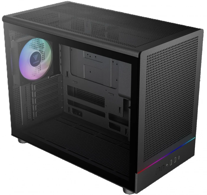 Корпус GAMDIAS ATHENA M4M черный, Mini-Tower