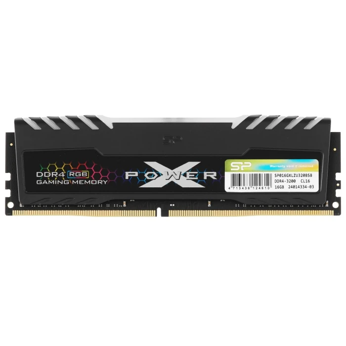 Оперативная память Silicon Power Xpower Turbine RGB 16Gb 3200Mhz, SP016GXLZU320BSB