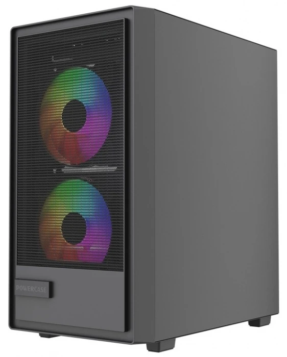 Корпус PowerCase Mistral SM02 черный, Mini-Tower