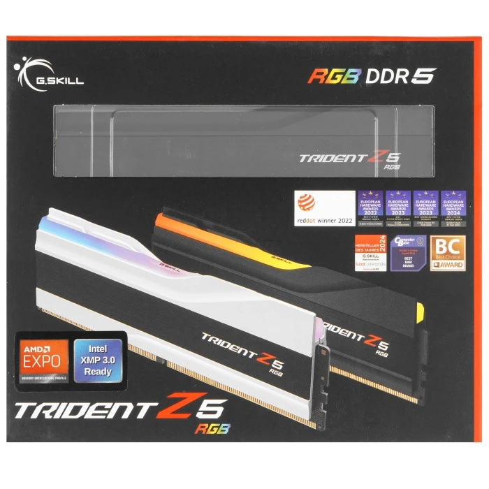 Оперативная память G.Skill Trident Z5 RGB 64Gb 6000Mhz, KIT 2*32Gb, F5-6000J3636F32GX2-TZ5RK