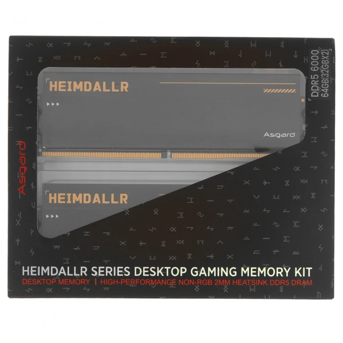 Оперативная память Asgard Heimdallr 64Gb 6000Mhz, KIT 2*32Gb, AA002M52B60001