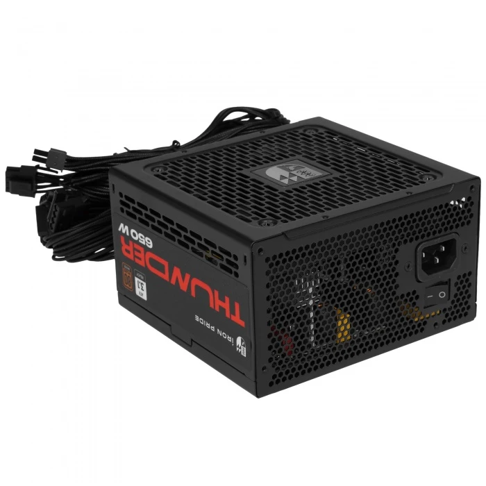 Блок питания Iron Pride Thunder 650W черный, УФ-20250019
