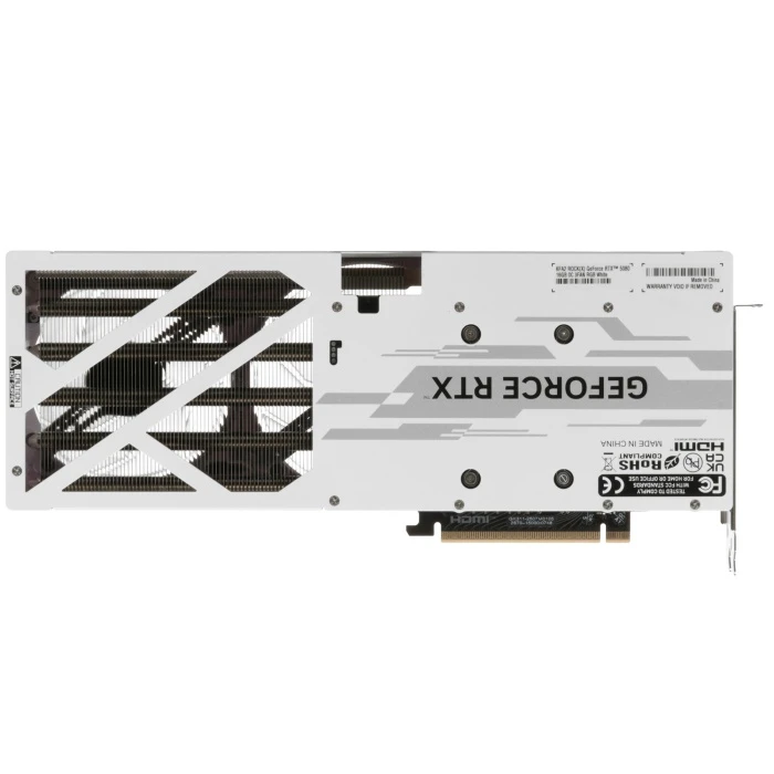 Видеокарта KFA2 GeForce RTX 5080 ROCK(X) OC 3FAN RGB White 16Gb