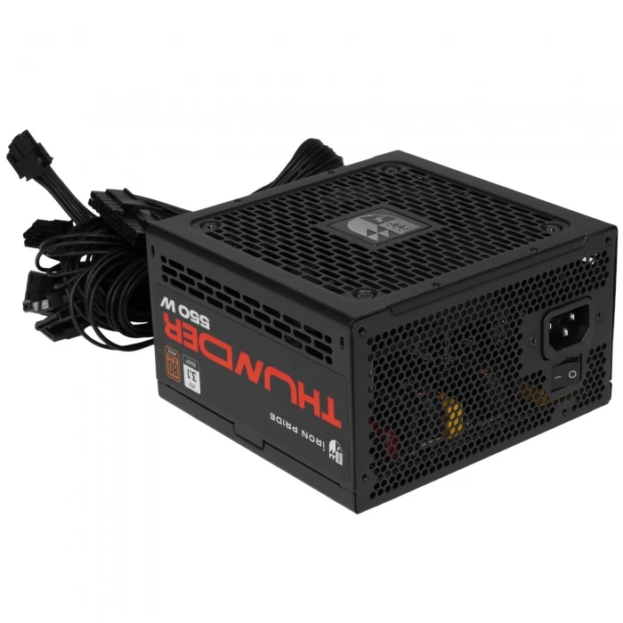 Блок питания Iron Pride Thunder 550W черный, УФ-20250016