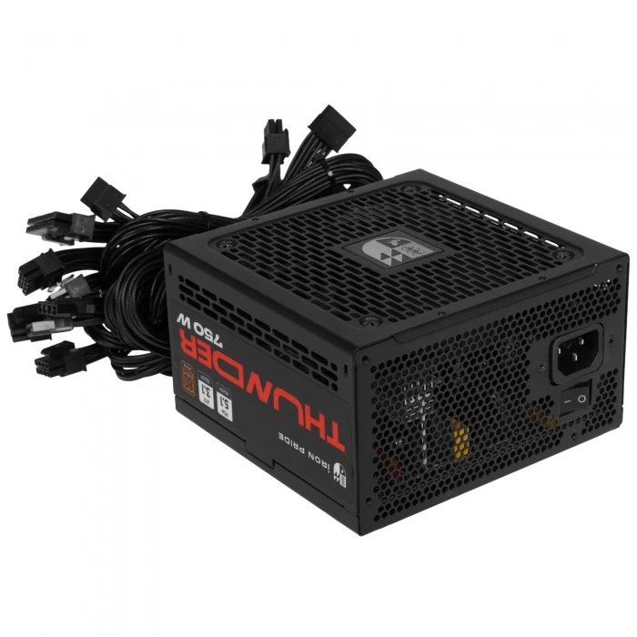 Блок питания Iron Pride Thunder 750W черный, УФ-20250020