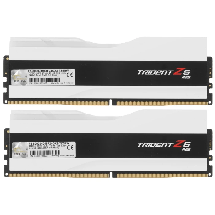 Оперативная память G.Skill Trident Z5 RGB 48Gb 8000Mhz, KIT 2*24Gb, F5-8000J4048F24GX2-TZ5RW