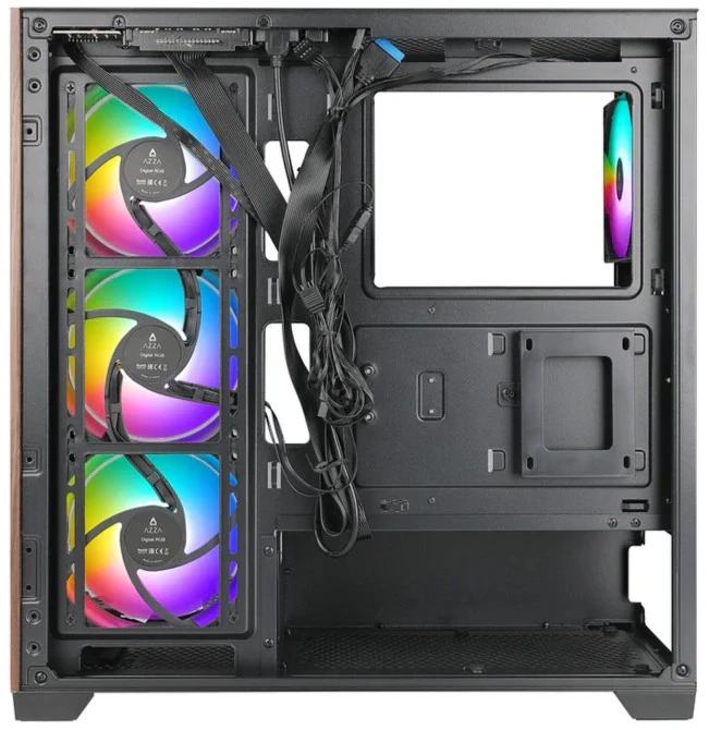 Корпус AZZA NEPTUNE черный, Mid-Tower
