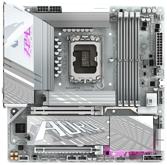 Мат. плата GIGABYTE Z890M AORUS ELITE WIFI7 ICE, LGA 1851