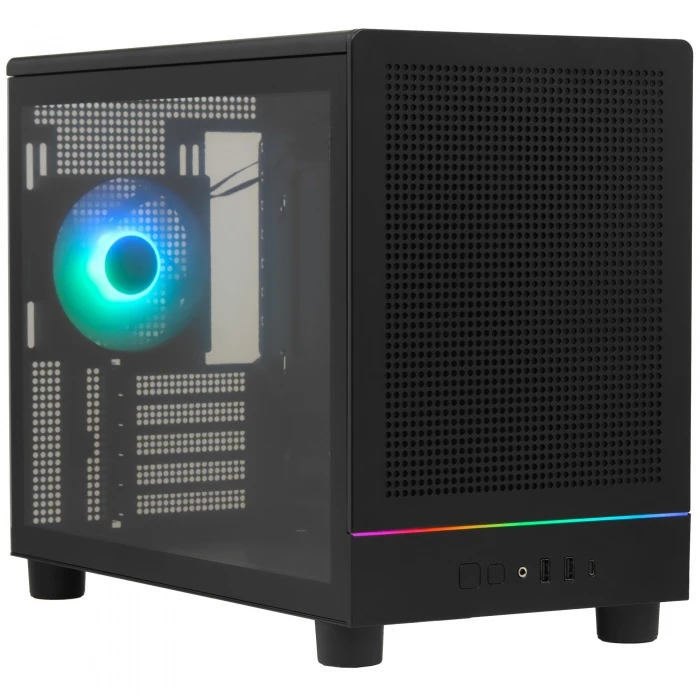 Корпус GAMDIAS ATHENA M4M черный, Mini-Tower