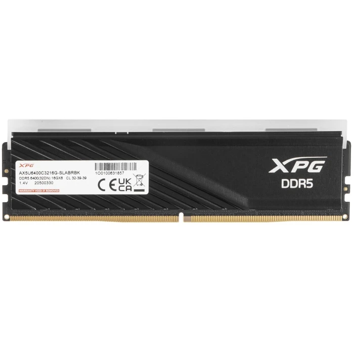 Оперативная память ADATA XPG Lancer Blade RGB 16Gb 6400Mhz, AX5U6400C3216G-SLABRBK