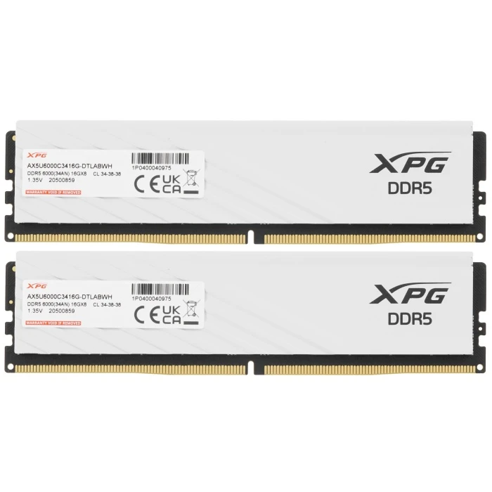 Оперативная память ADATA XPG Lancer Blade 32Gb 6000Mhz, KIT 2*16Gb, AX5U6000C3416G-DTLABWH