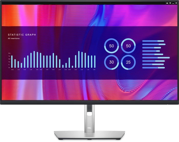 Монитор Dell P3223DE, 31.5", серебристый