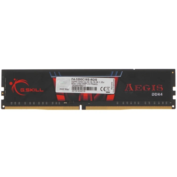 Оперативная память G.Skill Aegis 8Gb 3200Mhz, F4-3200C16S-8GIS