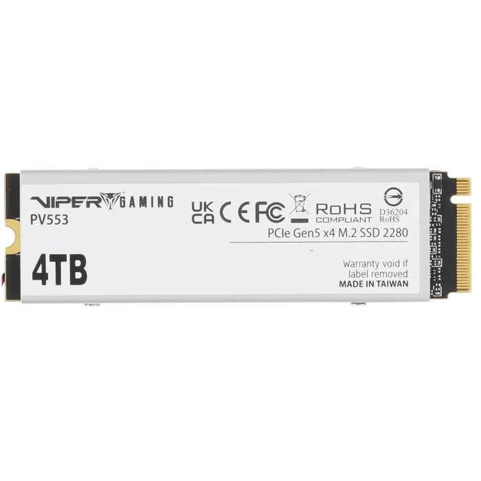 SSD накопитель Patriot Viper PV553 4Tb M.2 NVMe, PV553P4TBM28H