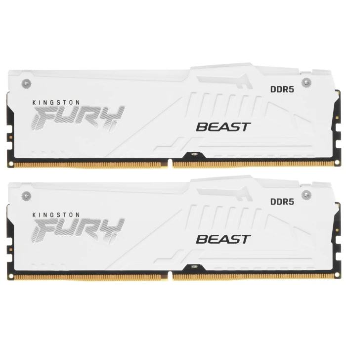 Оперативная память Kingston Fury Beast AMD RGB White 32Gb 5600Mhz, KIT 2*16Gb, KF556C36BWEAK2-32