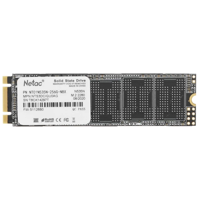SSD накопитель Netac N535N 256Gb 2.5" SATA, NT01N535N-256G-N8X