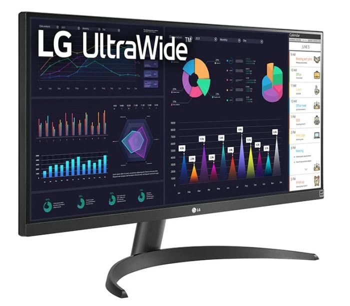 Монитор LG UltraWide 34WQ500-B, 34", черный