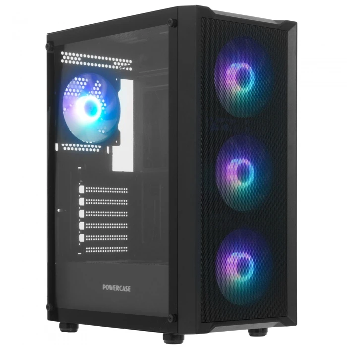 Корпус PowerCase Mistral EA19 черный, Mid-Tower