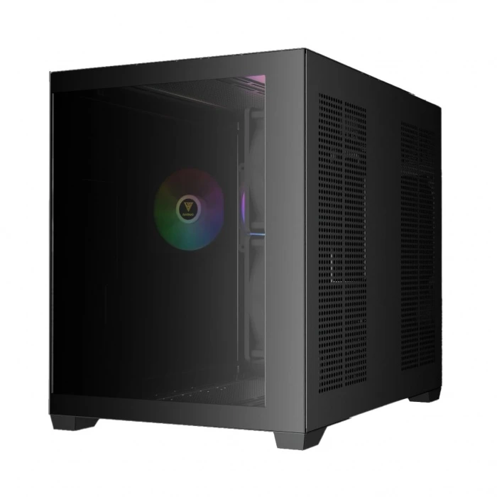 Корпус GAMDIAS AURA GC101M черный, Mini-Tower