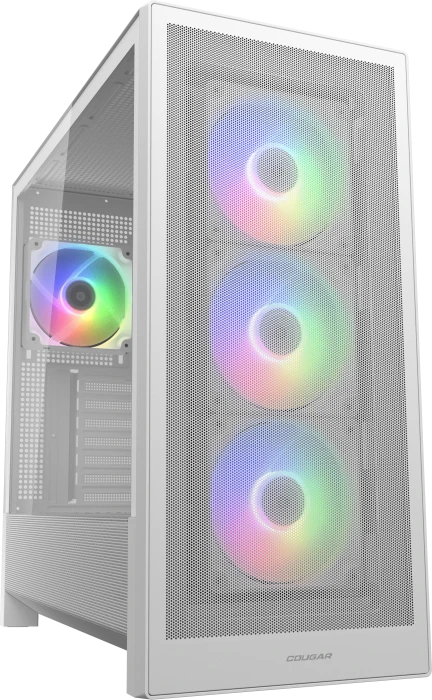 Корпус Cougar MX230 RGB белый, Mid-Tower