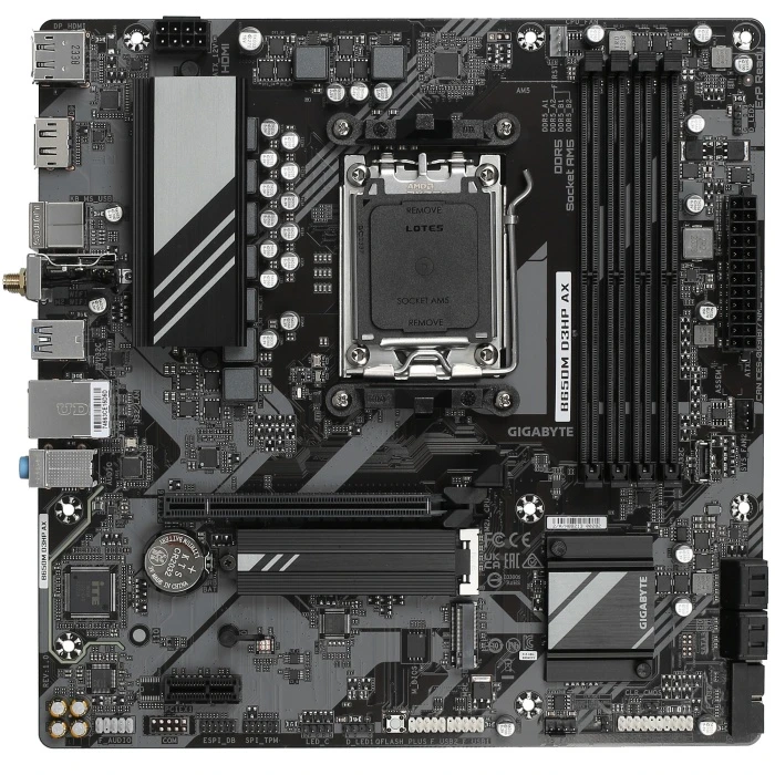 Мат. плата GIGABYTE B650M D3HP AX, AM5