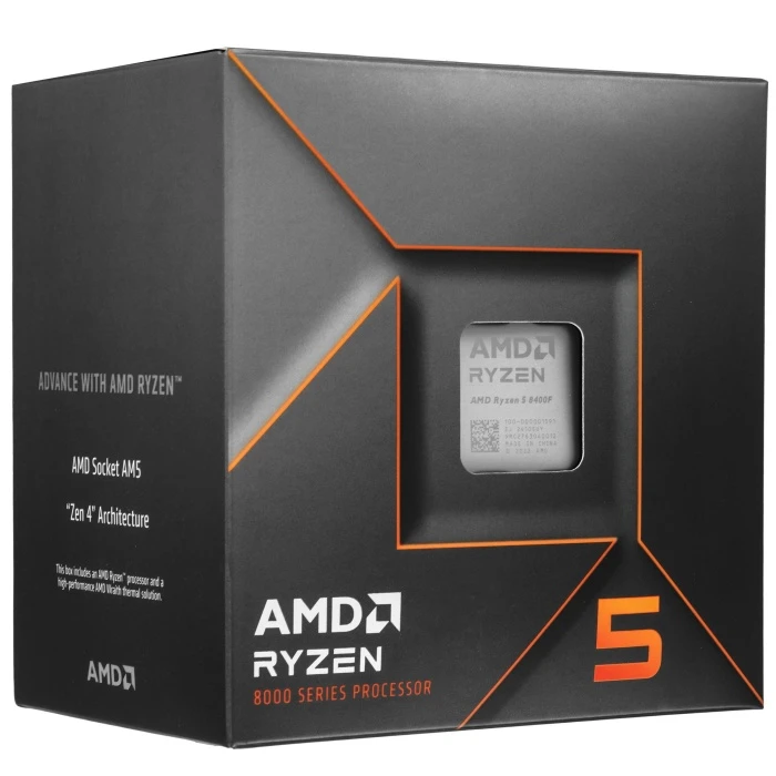 Процессор AMD Ryzen 5 8400F, BOX, AM5