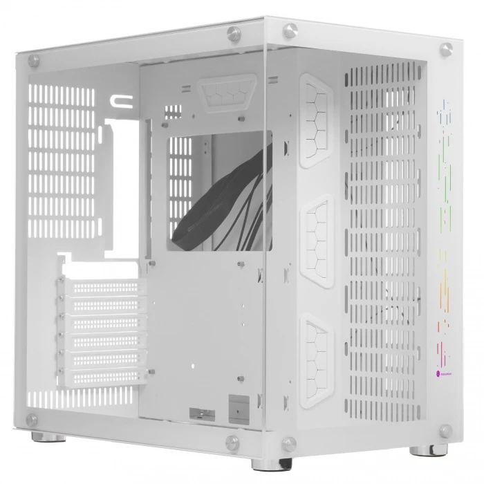 Корпус Lamptron LAMP-ROB360 белый, Mid-Tower