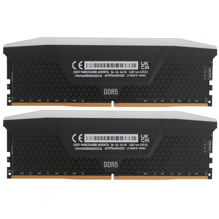 Оперативная память Corsair Vengeance RGB 96Gb 6000Mhz, KIT 2*48Gb, CMH96GX5M2E6000C36