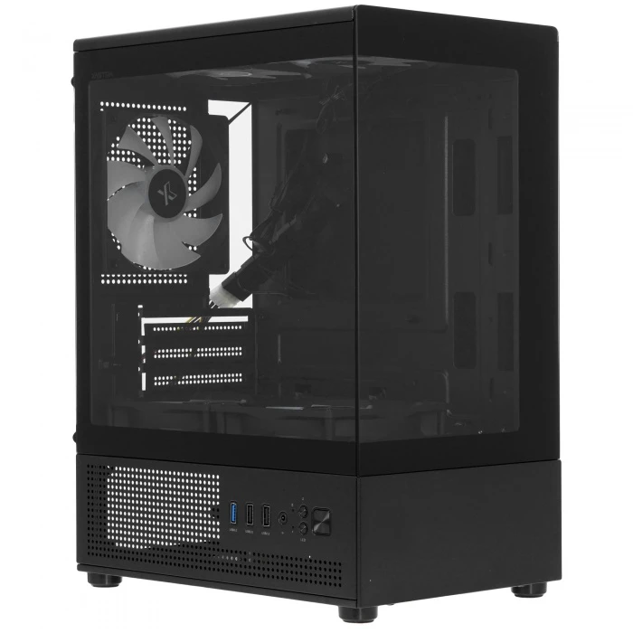Корпус XASTRA Q300M 5FRGB черный, Mini-Tower
